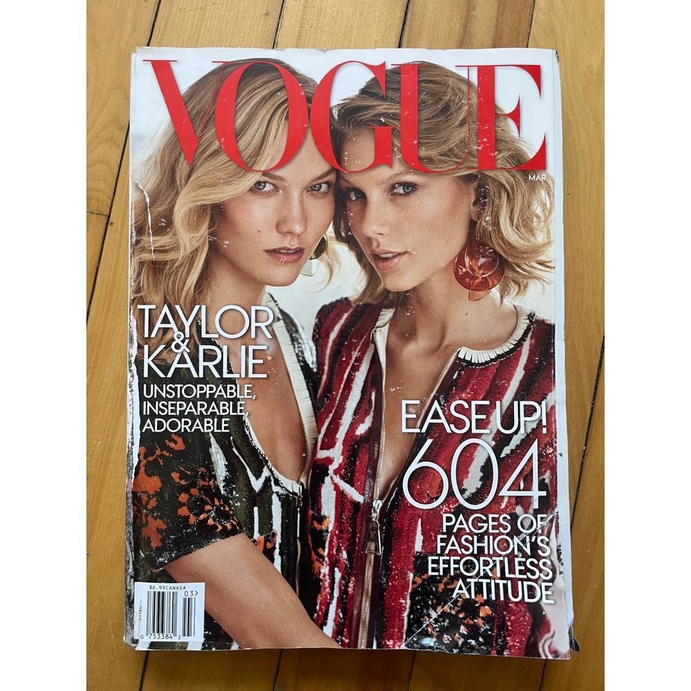 Vogue Magazine March 2015 Taylor Swift Karlie Kloss Cover Fashion